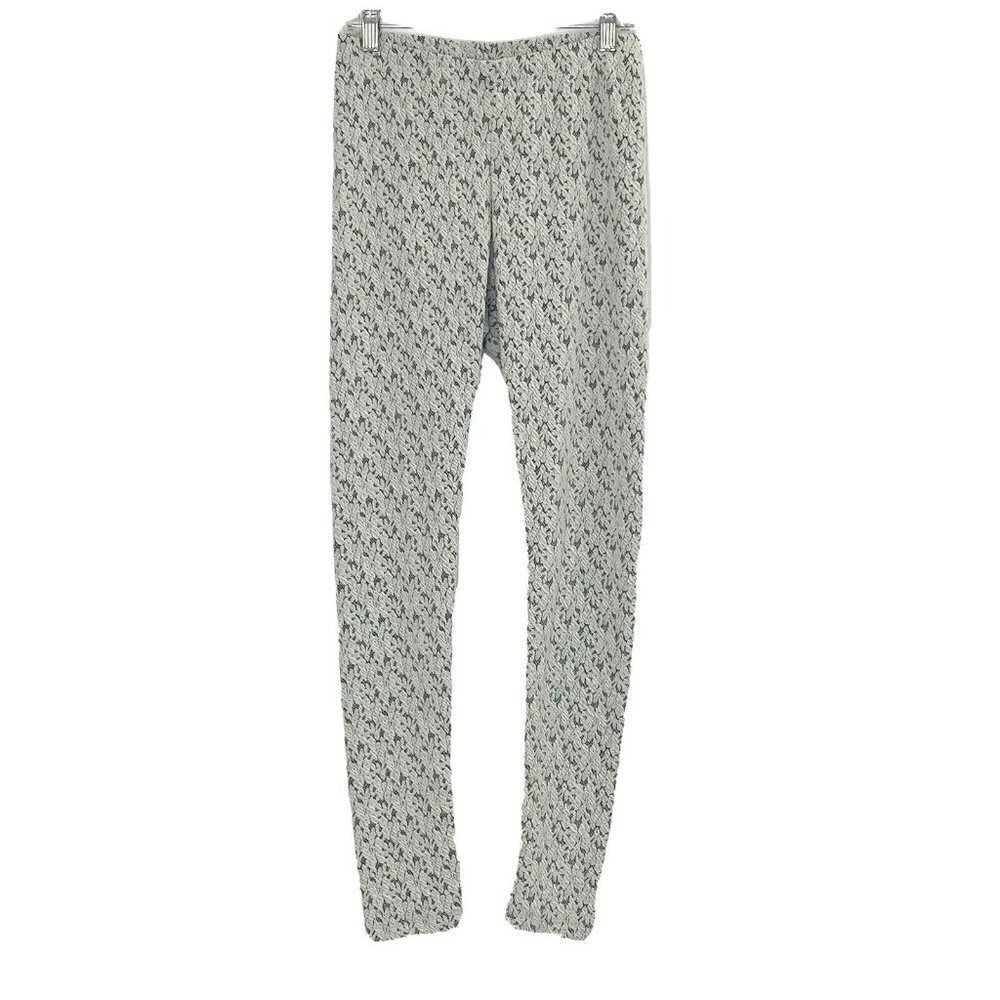 Mimi Chica Women's size Small Pull On Textured Stretch Leggings Grey NEW